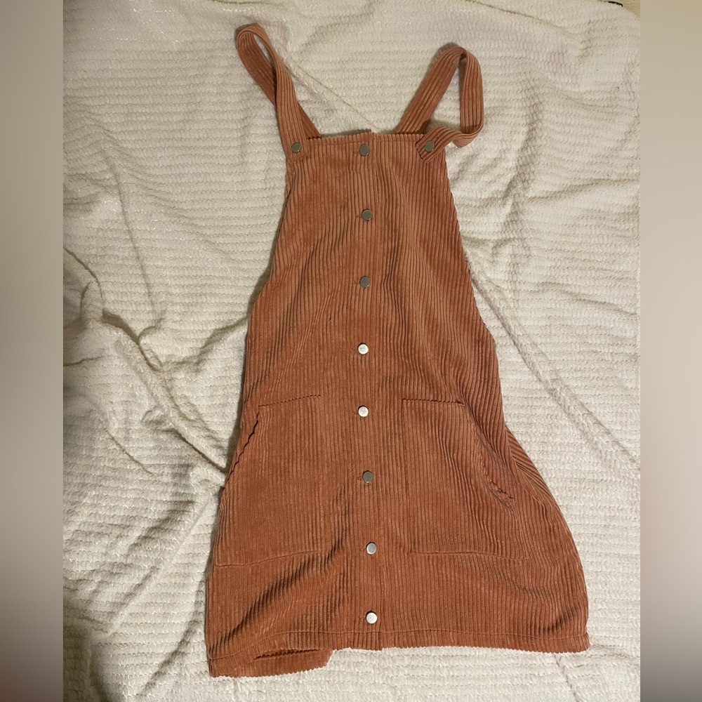Corduroy Rose Altar'd State Dress Overalls